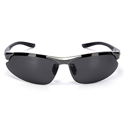 image for FUNTW Polarized Sports Sunglasses,Tr90 Unbreakable Sunglasses 100% UV 