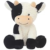 BSVOME 9 inches Cow Stuffed Animal Soft Plush Cute Cow Doll for Boys Girls