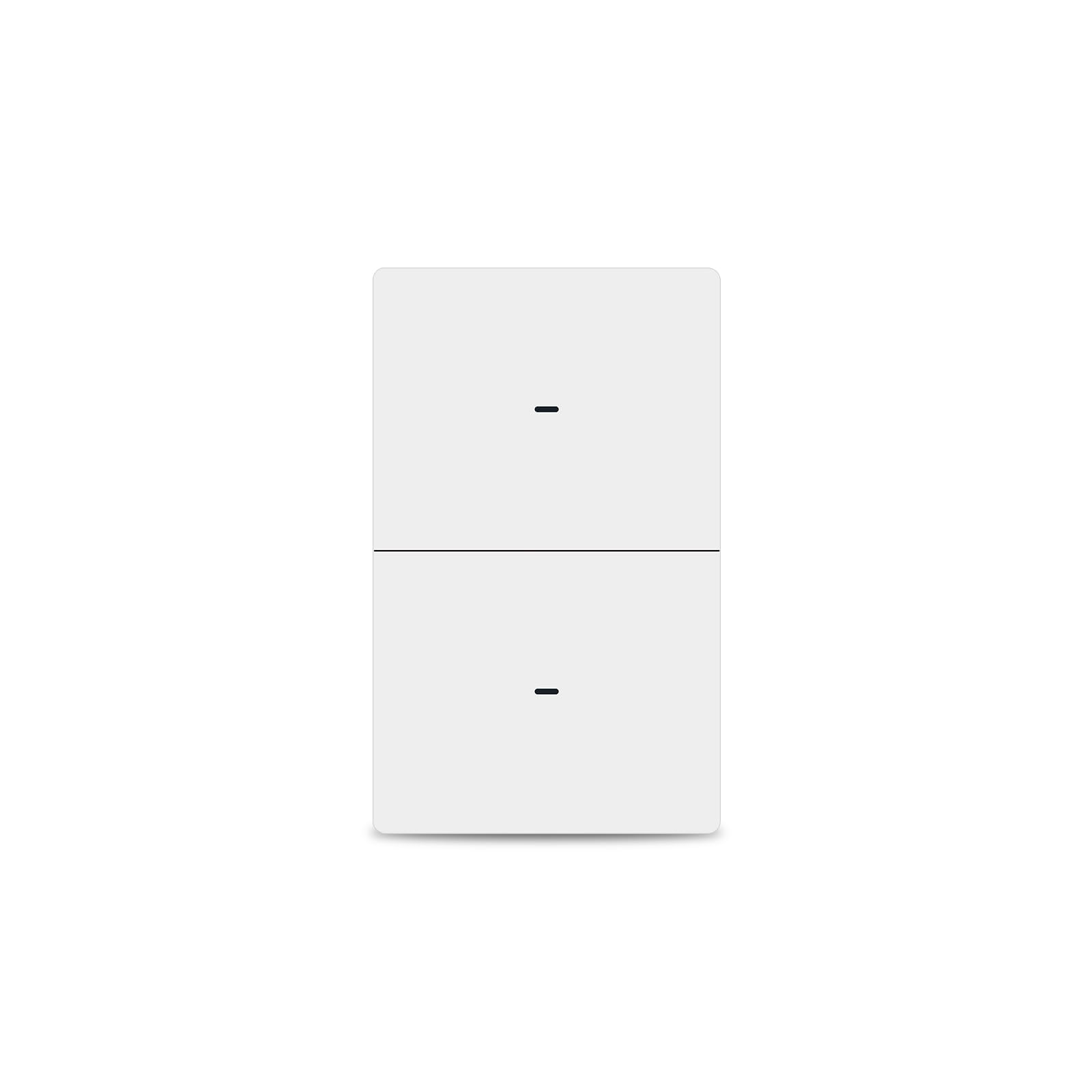 Photo 1 of LOUYSGEN Smart Light Switch 1 Way Need Neutral Wire,FCC Certified,2.4GHz WiFi Push Button Switch Compatible with Alexa,APP Control Compatible with Tuya/Smart Life,White 2 Gang
