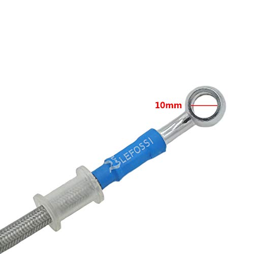 2400mm 240cm Motorcycle Reinforced Hydraulic Brake Oil Hose Line Pipe Fitting Stainless Steel Braided Cable For Motorcycle Pit Dirt Bike Enduro Motocross Street Bikes Sport Bikes ...
