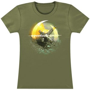 A Perfect Circle Slug Face Girls Jr X-Large Green