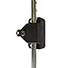 Black 24 Inch Key-Lockable Stainless Steel Drop Rod | Keyed Alike | NW38305KL-24SSB