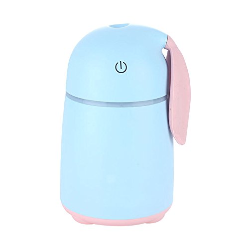 Cute Rabbit Humidifiers Waterless Auto Shut-off Portable USB One-touch Vehicular Humidifier Small household Purifier Ultrasonic Nebulizer For Baby Kids Ladies Bedroom Home Office