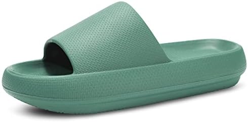welltree Slides for Women Men Pillow Slippers Non-Slip Bathroom