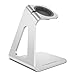 Apple Watch Series 2 Stand, Maxboost Apple Watch Dock Charging Stand [Aluminum Platform/Holder/Cradle [38mm and 42mm Series 1/2 Sport/Edition 2015 2016] [Cable, Band,Case,Watch NOT INCLUDED] - Silver