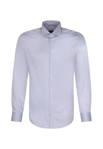Seidensticker Slim Fit Langarm Business-Hemd Chemise, Bleu, 38 Hommes
