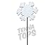 Tenna Tops® - White Snowflake Sparkles Antenna Topper/Antenna Ball/Mirror Dangler