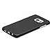 Galaxy S7 Edge Leather Case Back Cover Black - KANVASA 