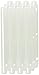 Rubbermaid 3-Hole Punched Plastic Edge Strip Magazine Holders For Ring Binders, 1 x 11.63, Frost, 12/Pack