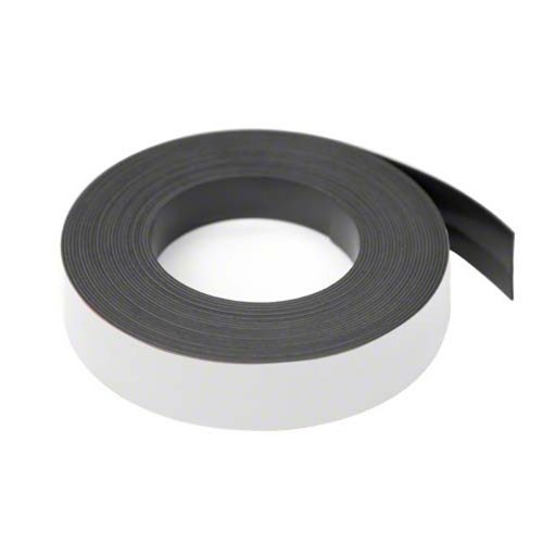 First4magnets Magflex Lite Flexible Matt Black Magnetic Gridding Tape Für Whiteboards, Hinweise Oder Aktenschränke - 19mm Breit - 5M Länge