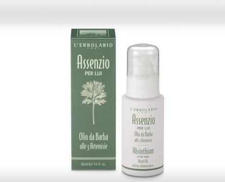 Assenzio per Lui Olio da Barba 30 ml 1.01 Fl Oz Beard Oil with the 3 Artemisia species Absinthium for Him