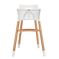 Asunflower Wooden High Chair Adjustable Feeding Baby Highchairs Solution with Tray for Baby/Infants/Toddlers