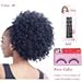 Beauty Synthetic Curly Hair Large Ponytail African American Short Afro Kinky Curly Wrap Synthetic Drawstring Puff Ponytail Hair Extensions Wig with Clips(Black 1# Size:L)