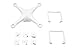DJI Phantom 3 Part #72 Shell (Includes top & bottom covers) (Sta) for P3 Standard (Sold by Authorized US Dealer-Ship from USA)