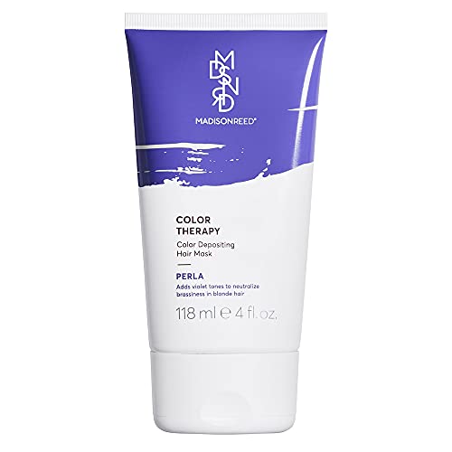 Madison Reed Color Therapy, Perla, Color Depositing Hair Mask & Deep Conditioning Treatment, Intensely Hydrating, Refreshes Color & Tone, Keratin & Argan Oil, 4 Fl Oz (118 mL)