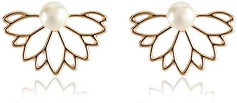 Fashion Hollow Lotus Flower Earrings Simply Chic Earrings for Women Ladies Valentine's Day Birthday Gift by TheBigThumb