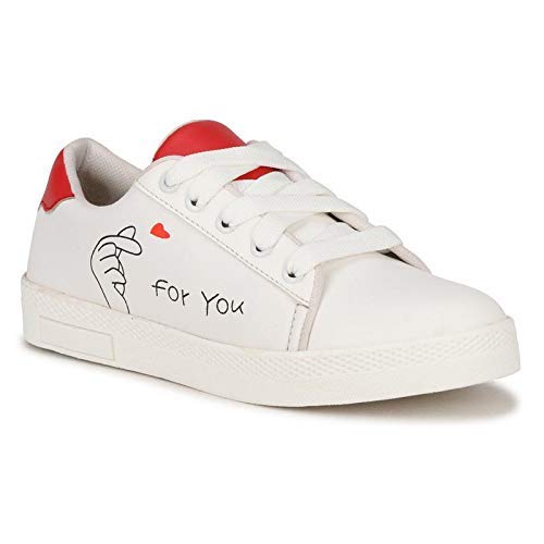 stylish white sneakers