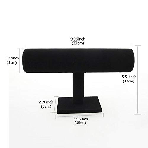 Goulian Fluwelen Armband Houder Stand, Bangle Ketting Ketting Horloge T-Bar Draagbare Organizer voor Rack Sieraden… - Afbeelding 7