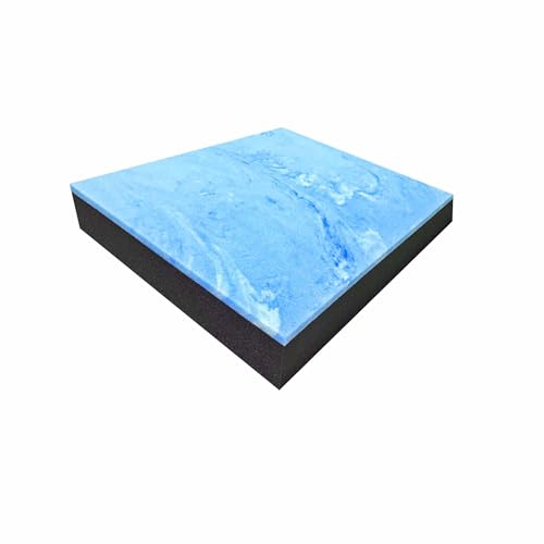 FoamTouch 4'' x 36'' x 36'' Gel Memory Foam Over Charcoal Foam, 1