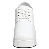 Funtasma by Pleaser Men's Jazz-02 Platform Oxford,White Patent,M (US Men's 10-11 M)