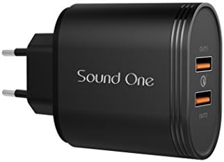Sound One BC303 4.8A Dual Port Wall Charge Adapter (Black)