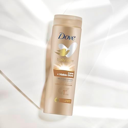 dove body lotion 400 ml visible glow fair
