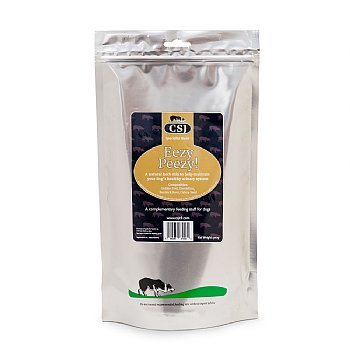 Eezy Peezy - CSJ -natural herbal remedy. specially blended to aid dogs that suffer with cystitis or crystals in the urine. It helps with the maintenance of the urine system.