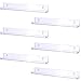 Sooyee 6 Pack 15 Inch Acrylic Invisible Kids Floating Bookshelf for Kids Room,Modern Picture Ledge Display Toy Storage Wall Shelf,Clear