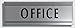 JP Signs - Office Sign – 9 X 3 Inch (Silver/Black) Engraved Premium Design Office Signage Essentials – Communicates Professionalism – for Large or Small Offices – Not a Sticker,