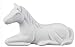 Creative Hobbies Cute Laying Horse, Case of 12, Unfinished Ceramic Bisque, with How to Paint Your Own Pottery Booklet