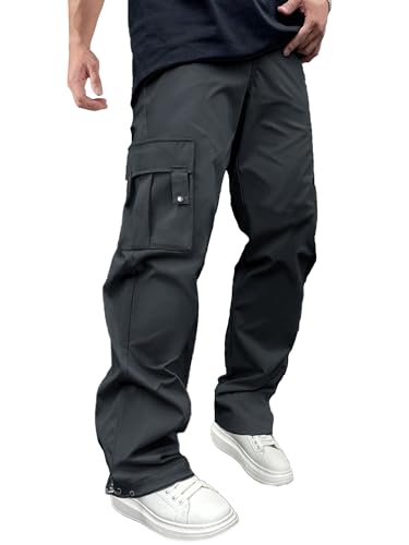 PLEPAN Cargo Pants for Men Drawstring Elastic Waist