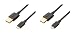 AmazonBasics USB 2.0 A-Male to Micro B Charger Cable (2 Pack), 3 feet, Black
