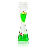 Super Z Outlet Colorful Liquid Motion Tall Bubbler Desk Sensory Toy Timer Floating Marine Life Sea Creatures for Play, Fidgeting, Captivating Distraction (Fish)