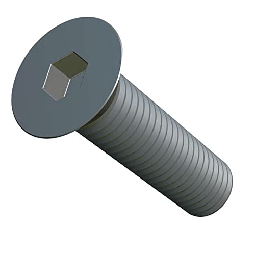 M6X25 Countersunk Allen Screw, Stainless Steel Hex Socket Machine Screws Flat Head Fastener, 6mm Screws Suitable for Metal, Construction, Installation, DIY (Pack of 10)