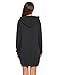 IN'VOLAND Women's Long Sleeve Hooded Loose Casual Pullover Hoodie Dress Tunic Sweatshirt Dress with Pockets Black