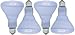 GE Lighting 48692 Reveal 65-watt 445-Lumen BR30 Flood Light Bulb, 4-Pack