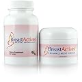 Breast Actives 1 KIT Breast Enhancement Kit by Breast Gain Plus 1 - 60 Tablet Bottle and 1 - 2 fl Oz Jar of Cream