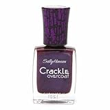 Sally Hansen Crackle Overcoat Nail Polish, Vintage Violet, 0.4 Fluid Ounce