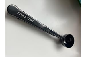 FOODOLOGY FEEDING Coffee Scoop Clip - Measuring Spoon Clip - Coffee Measuring Spoon for Ground Coffee - Gold Coffee Scoop - Black Coffee Scoop - Pretty Coffee Scoop - Coffee Espresso Scoop (Black) (Black)