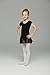 MdnMd Dance Leotard with Skirt for Girls (Tag120 Age 4-6, Black)
