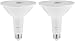 AmazonBasics 90 Watt Equivalent, Daylight, Non-Dimmable, PAR38 LED Light Bulb | 2-Pack