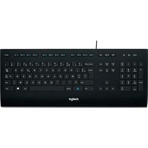 Logitech K280e Pro Wired Business Keyboard, AZERTY French Layout - Black