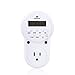 WenTop Digital Programmable Timer Socket Plug Wall Home Plug-in Switch Energy-Saving Home Lights, Fish Tank Heater All Household Appliances (Video Guide)