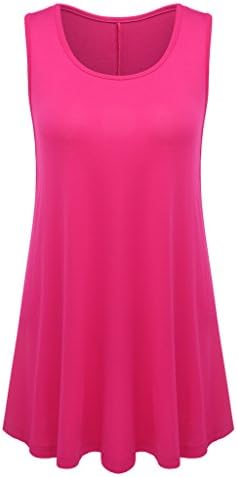 Tunic Tops for Women Plus Size 2X-Large Rose Red