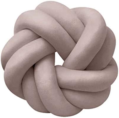 QNJM Solid Color Knotted Pillow, Nap Pillow, Creative Pillow Sofa Pillow Cushion (Color : Gray)