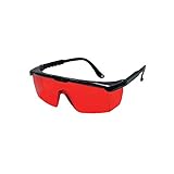 Bosch 57-GLASSES Laser View Enhancing Glasses with Adjustable Temple, Red Lens, Black Frame