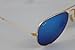 Ray Ban Aviator Matte Gold Frame Blue Mirror Non-Polarized Lenses Size 58mm (MEDIUM SIZE) 100% original Made in Italy