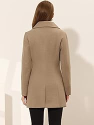 Allegra K Women's Elegant Notched Lapel Button