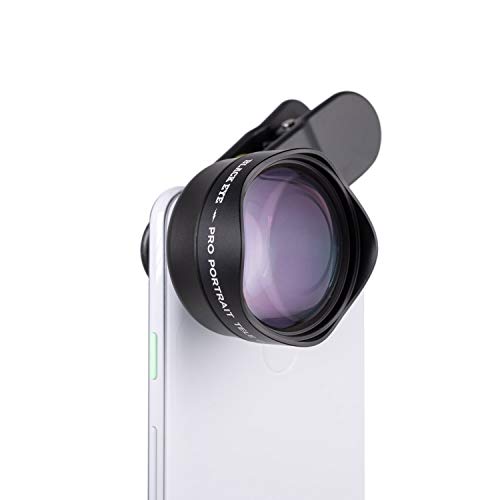 Black Eye - Pro Portrait Tele G4 Clip-on Zoom Lens Compatible with All iPhone, iPad, Samsung Galaxy, and Other Cell Phones