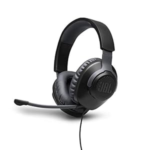 JBL Quantum 100 – Wired Over-Ear Gaming Headphones – Black